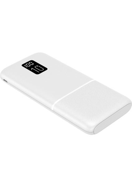 Type-C / 2 USB / 3 Port Çıkış / Output 2.1A LED Ekranlı Slim 10000MAH Powerbank