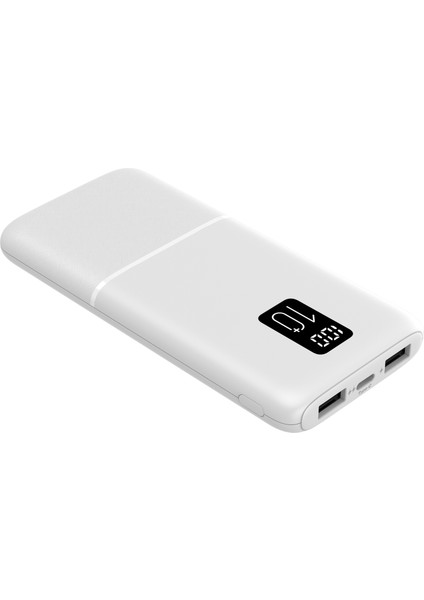 Type-C / 2 USB / 3 Port Çıkış / Output 2.1A LED Ekranlı Slim 10000MAH Powerbank