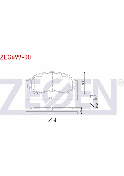 Fren Balata On Mazda 323 Vı (Bj) 1.4i 16V 1998-2004 / 323 Vı (Bj) 1.5i 16V 1998-2004 / 323 Vı (Bj) 1.6i 1998-2004