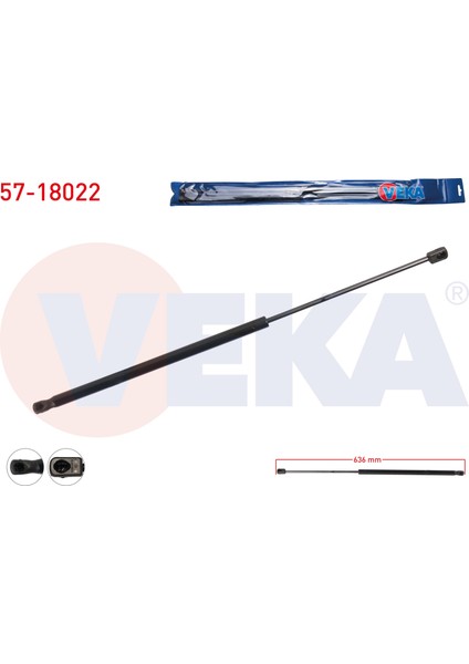 Bagaj Amortısoru 636MM/340N Fıat Egea Hb 2015-