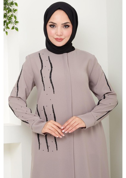 Sevgi Taşlı Ferace Vizon HM2481