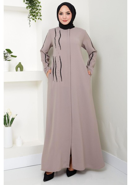 Sevgi Taşlı Ferace Vizon HM2481 fiyatları