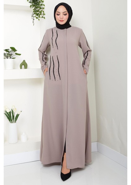 Sevgi Taşlı Ferace Vizon HM2481 modelleri