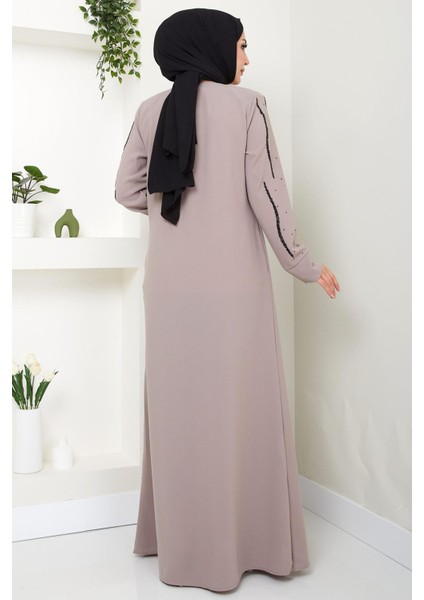 Sevgi Taşlı Ferace Vizon HM2481 fırsatları