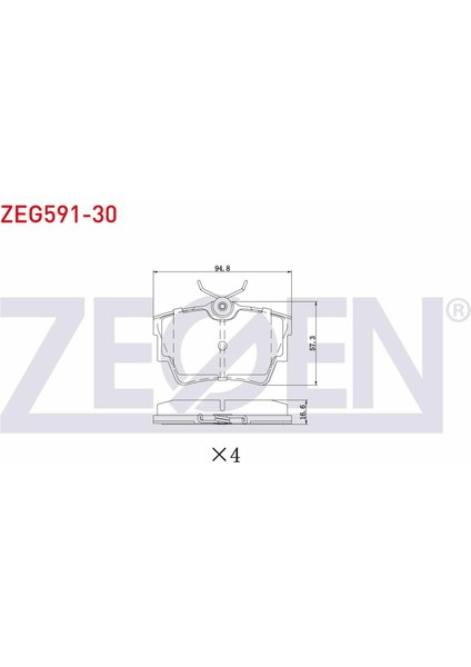 Fren Balata Arka Renault Trafıc Iı 1.9 Dcı - 2.0 Dcı 2001-2014/ Trafıc Iıı 1.6 Dcı 2014-/ Opel Vıvaro (J7) 1.9 Dı -2.0 Cdtı - 2.5 Dtı 2002-2014/ Vıvaro (X83) 2.0 Cdtı 2015-