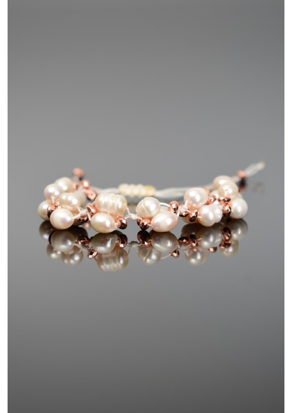 Inci Doğal Taş Makrome Tasarım Bileklik