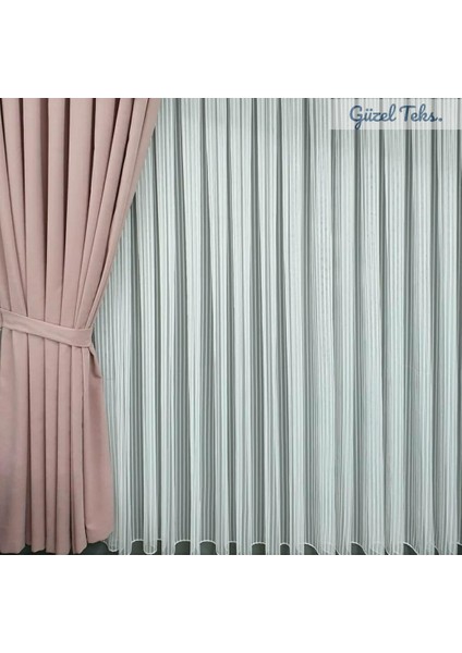 Çizgili Kısa Tül Ağır Gramajlı Kırışmaz Ütü Istemez Sık Pile modelleri