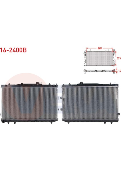 Su Radyatoru Brazıng Kıa Cerato 1.6ı 16V M-T Kapaklı 2004-