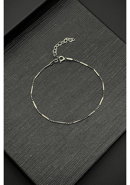 925 Ayar Gümüş Italyan Model Gümüş Renk Erkek Bileklik FRJ12193-3193-A