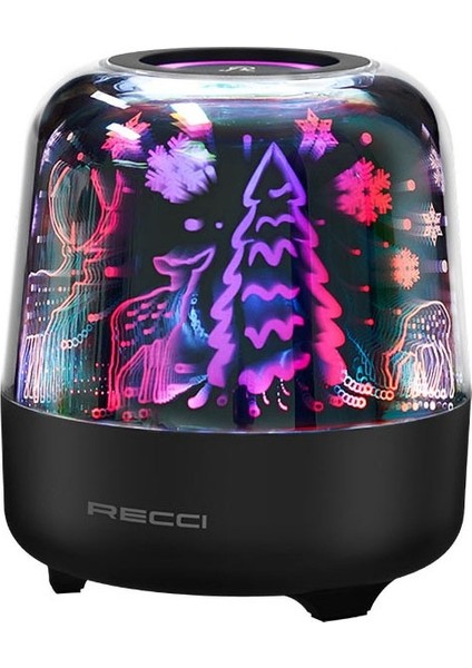 RSK-W20 Magic Forest TF/AUX/USB Hi-Fi RGB Işıklı Wireless Bluetooth 5.0 Speaker Hoparlör