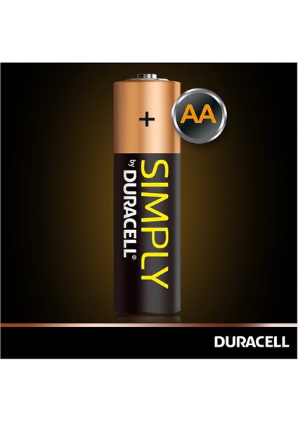1 KART 2 ADET Duracell Simply Alkalin Aa Kalem Pil 1.5V 2Li Blister (Lr6) Duracell Aa Kalem Pil 2'Li Paket modelleri