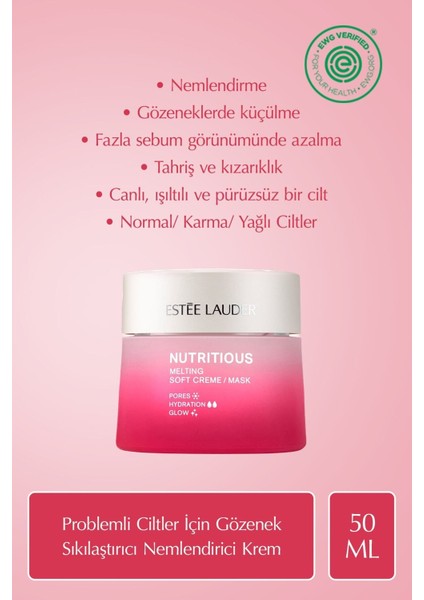 Nemlendirici Krem - Nutritious Soft Creme Yağ Kontrolü, Doğal Içerikler 50ML