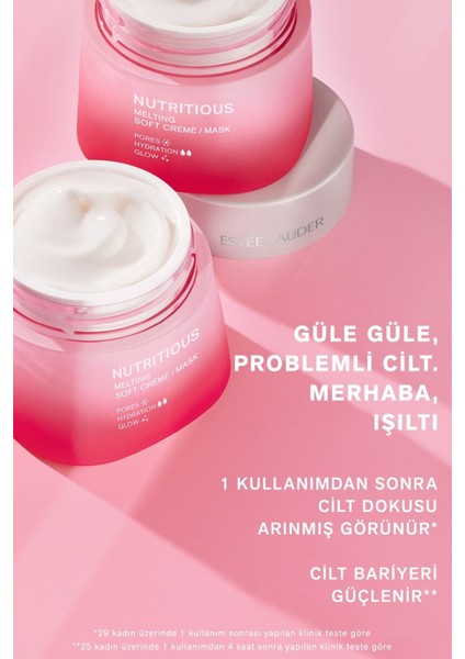 Estee Lauder Nemlendirici Krem - Nutritious Soft Creme Gözenek Sıkılaştırıcı, Yağ Kontrolü, Doğal Içerikler 50ML