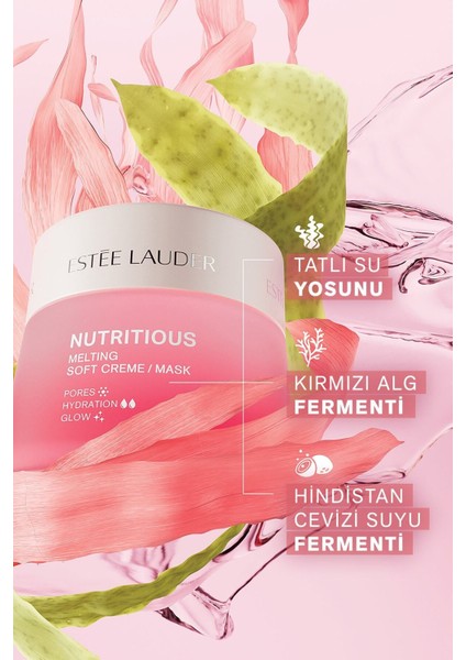 Estee Lauder Nemlendirici Krem - Nutritious Soft Creme Gözenek Sıkılaştırıcı, Yağ Kontrolü, Doğal Içerikler 50ML