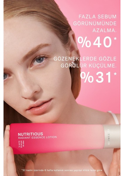 Estee Lauder Nutritious Radiant Essence Gözenek Sıkılaştırıcı, Yağ Kontrolü Sağlayan Bakım Losyonu - 200ML