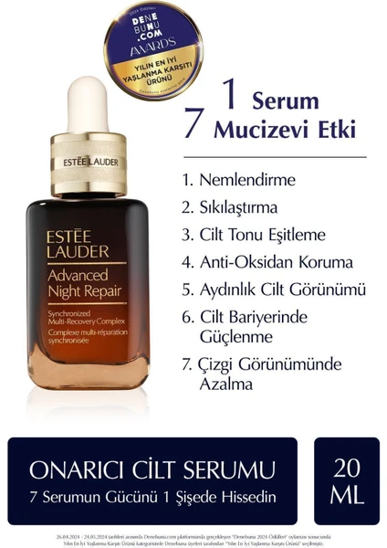 Estee Lauder Yaşlanma Karşıtı Cilt Serumu - Advanced Night Repair Onarıcı Gece Serumu - 20 ml