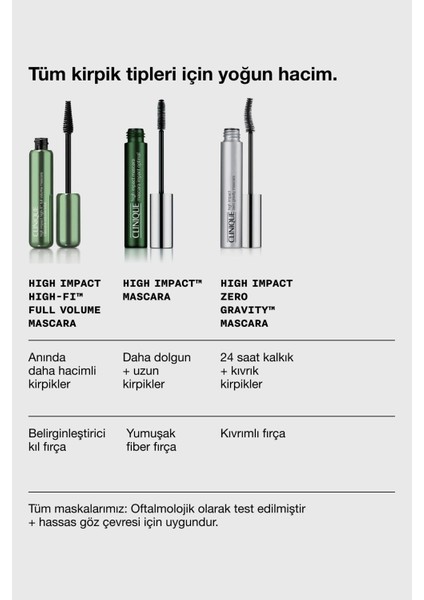 High Impact High-Fi™ Yoğun Hacim Veren Maskara Siyah .35oz / 10ml