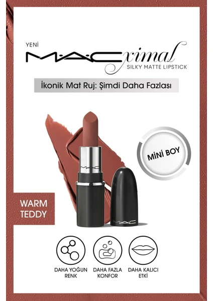 Macximal Mini Silky Matte Lipstick - Warm Teddy