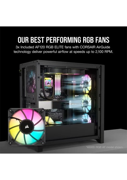 Corsaır Icue 5000D Rgb Aırflow Mid-Tower Case, Siyah (CC-9011242-WW)