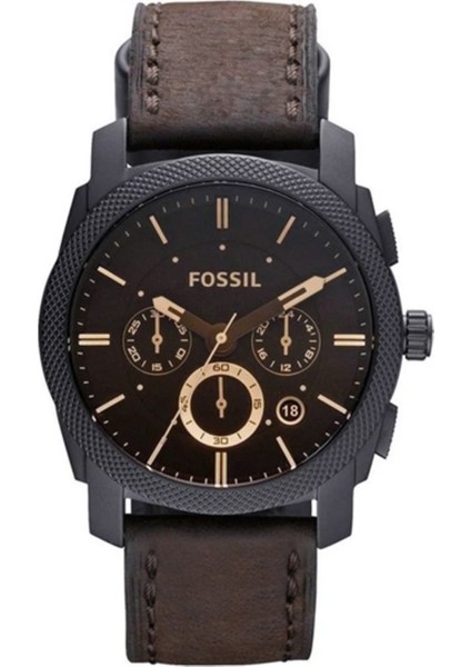 Fossil Uyumlu Hakiki Deri Saat Kordonu 24 mm Kahverengi