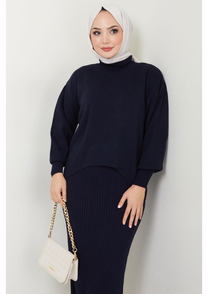 Jile Kazak Triko Takım Lacivert HM2597 fırsatları