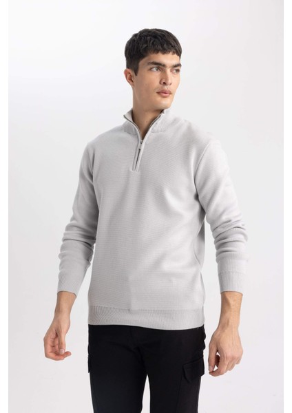 Erkek Sweatshirt Açık Gri A5184AX/GR184