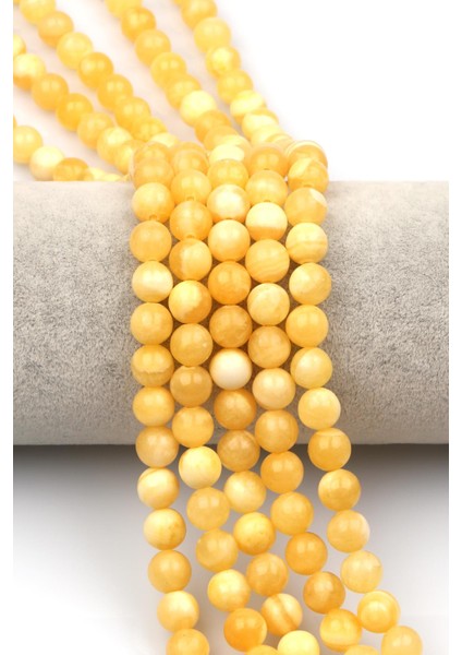 Kalsit Doğaltaş Dizi 8 mm Küre Kesim