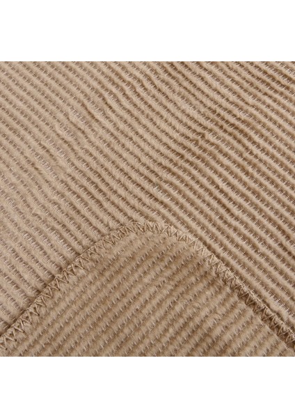 Soft Moza Pamuklu Tek Kişilik Battaniye - Bej - 150X200 cm