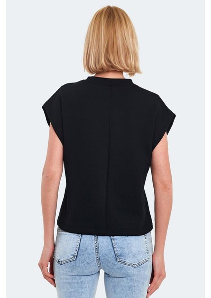 Vıncenza Kadın Tişört Siyah ST14TK021-500