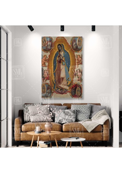 The Virgin Of Guadalupe, Meryem Hristiyanlık Dikey Kanvas Tablo