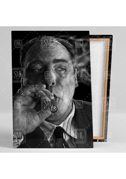 Tony Soprano Efsane Dizi Karakteri Karizma Dikey Kanvas Tablo