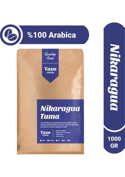 Nikaragua Tuma Filtre Kahve 1kg