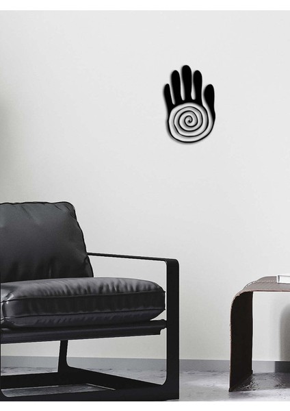 Modern Healing Hand Metal Duvar Tablosu - Ev Duvar Dekorasyonu - 46 x 30 cm -Siyah - ARTS-008 fiyatları