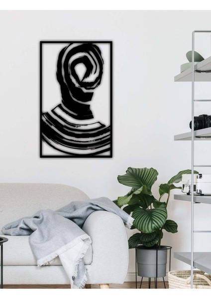 Modern Macbeth Metal Duvar Tablosu - Ev Duvar Dekorasyonu - 80 x 50 cm -Siyah - ARTS-021 modelleri