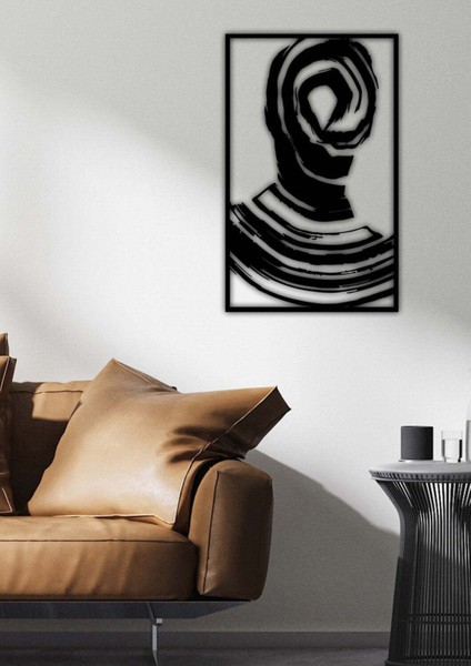 Modern Macbeth Metal Duvar Tablosu - Ev Duvar Dekorasyonu - 80 x 50 cm -Siyah - ARTS-021 fırsatları