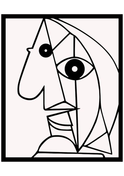 Modern Moai Heykeli Metal Duvar Tablosu - Ev Duvar Dekorasyonu - 60 x 50 cm -Siyah - ARTS-042SİYAH