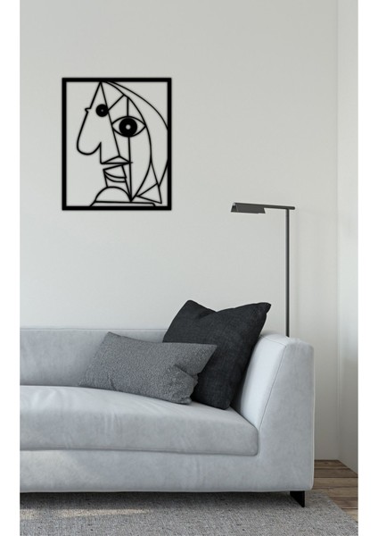 Modern Moai Heykeli Metal Duvar Tablosu - Ev Duvar Dekorasyonu - 60 x 50 cm -Siyah - ARTS-042SİYAH modelleri