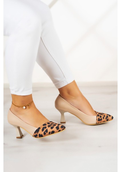 Laura Ten Leopar Topuklu Ayakkabı