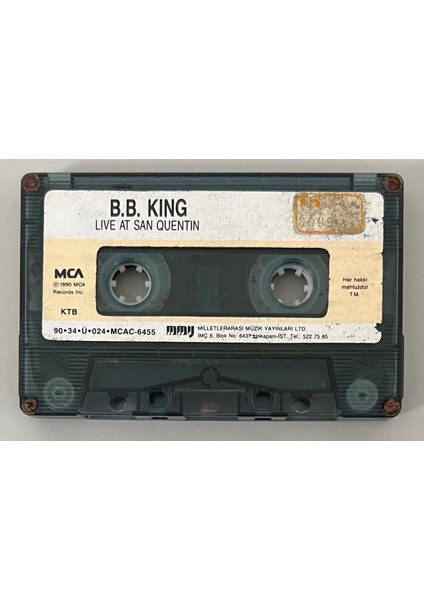 B.B King Live at San Quentin Kaset