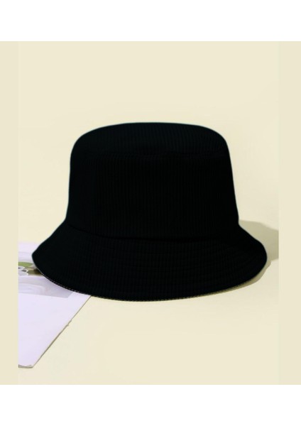 Unisex Kadife Basic Bucket Model Şapka