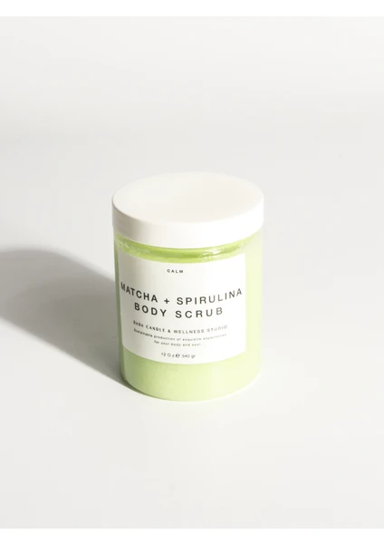 DeDe Candle & Body Matcha Spirulina Body Scrub - Vücut Ovması Jel Peeling