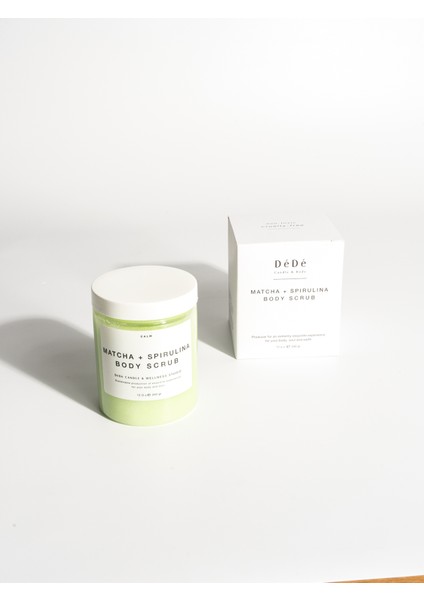 DeDe Candle & Body Matcha Spirulina Body Scrub - Vücut Ovması Jel Peeling