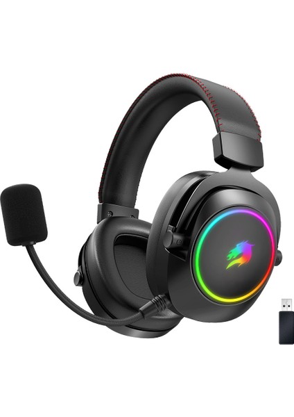 Gamebooster WBH44 Rgb Kablosuz 2.4g+Bt Siyah Oyuncu Kulaklığı