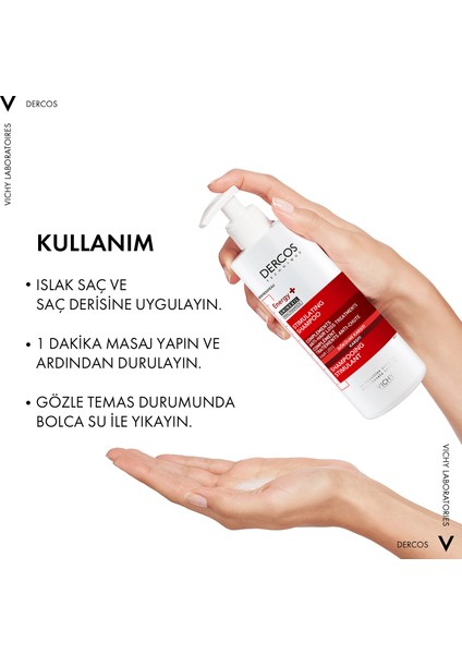 Dercos Energy+ Dökülme Karşıtı Şampuan 400 ml K5122