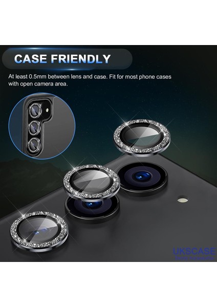 Samsung Galaxy S24 Plus Taşlı Kamera Lens Koruyucu Alüminyum Alaşım Cam fırsatları