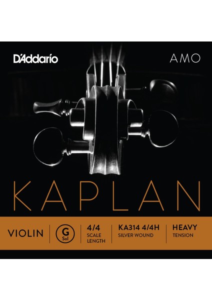 KA314 Keman Tek Tel, Kaplan Amo, Scale Length 4/4, G-(So