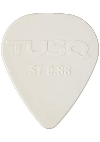 PQP-0088-W6 Tusq Pick 0.88MM White 6 Pack Bright Tone (Pena)