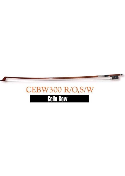 CEBW300 Cello Yay, Scale (4/4), Brezilya Ağacı, Gümüş Bala