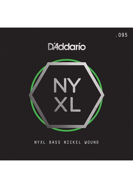 NYXLB095 Bas Tek Tel, Nyxl Serisi, Nikel Sarım, .095 Gauge,