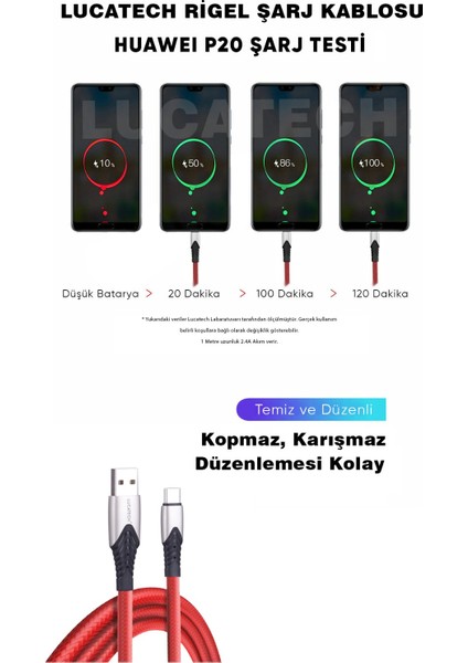Xiaomo Redmi Note 12 / 12S / 12 Pro / 12 Pro 5g Uyumlu USB Type-C 1 mt Hızlı Şarj Kablosu